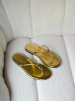 Chanel Thong Sandals summer collection 2026 with small CC logo on the strap - Image 2