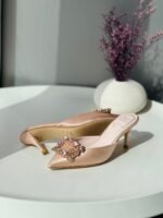 Roger Vivier Efflorescence mules with flower-encrusted crystal buckle - Image 5