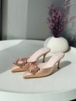 Roger Vivier Efflorescence mules with flower-encrusted crystal buckle - Image 4