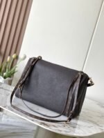 Louis Vuitton Express MM handbag in dark Brown calfskin leather with signature monogram straps (32cm) - Image 2