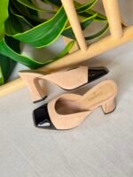 Chanel Mules Suede Kidskin with patent calfskin detailing - Image 5