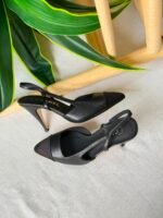 Chanel slingback heels classic colorway with a pointed cap toe - Image 2