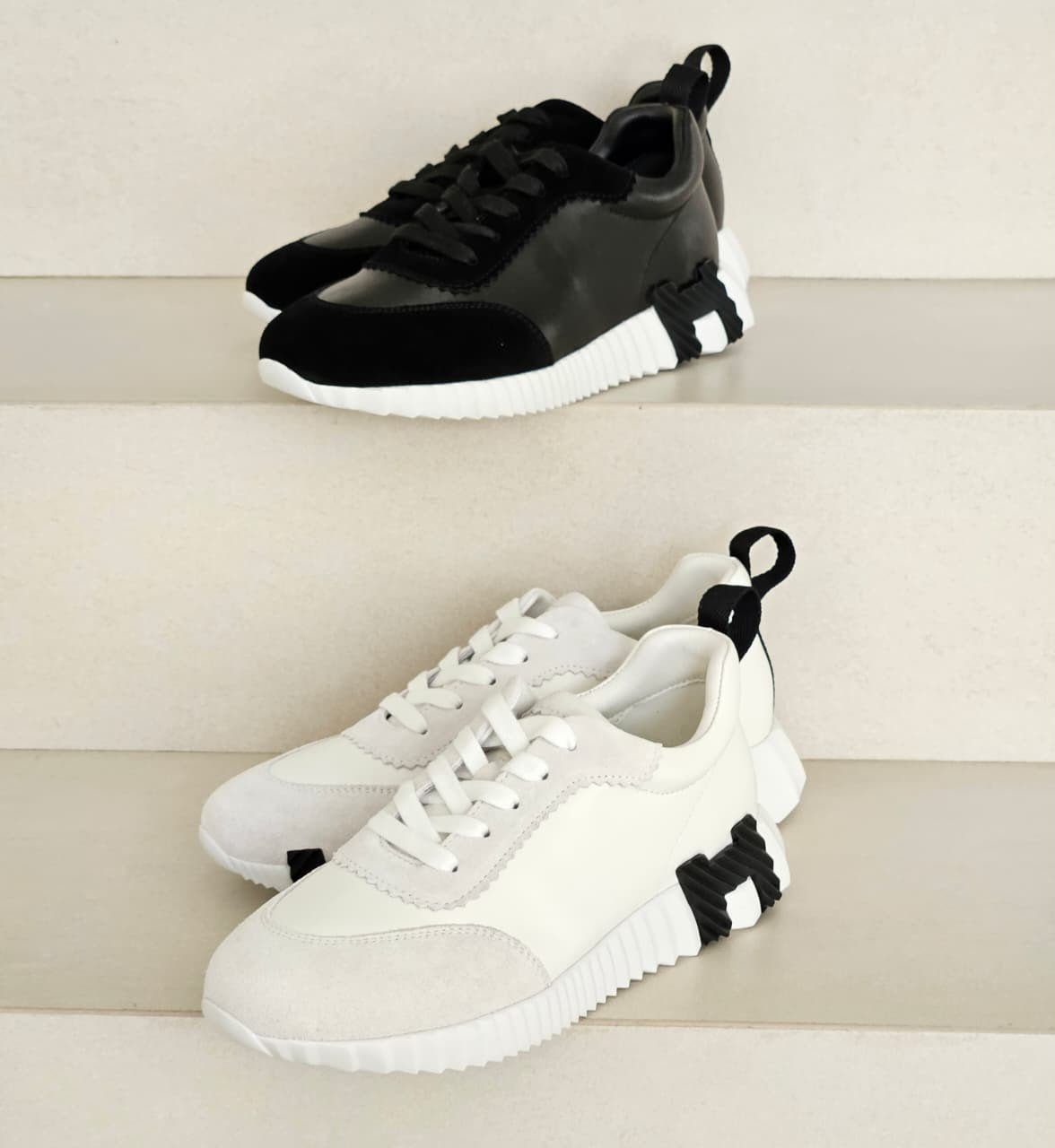 WhatsApp Image 2026-08-04 at 22.45.26 (1) Hermès Bouncing Sneakers signature "H" detailing on the side - Image 1