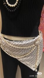 Chanel Women's chain waist belt White Lulu Pattern - Image 7