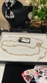 Chanel Women's chain waist belt White Lulu Pattern - Image 5