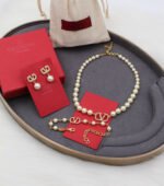 Valentino Necklace, Earrings & Bracelet Set