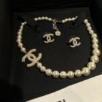Chanel Classic Model Choker & Earrings Set