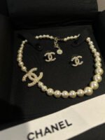 Chanel Classic Model Choker & Earrings Set
