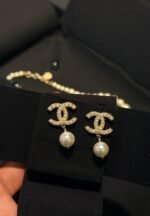 Chanel Classic Model Choker & Earrings Set - Image 4