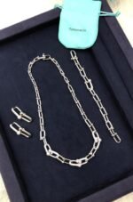 Tiffany & Co. Hardware Silver Necklace, Bracelet & Earrings - Image 2