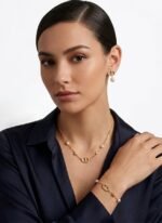 Dior Clair D Lunes Faux Pearl Gold Tone Set - Image 3