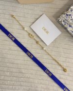 Dior Clair D Lunes Faux Pearl Gold Tone Set - Image 4