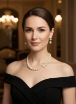 Chanel CC 100th Anniversary Faux Pearl Pendant & Earrings - Image 3