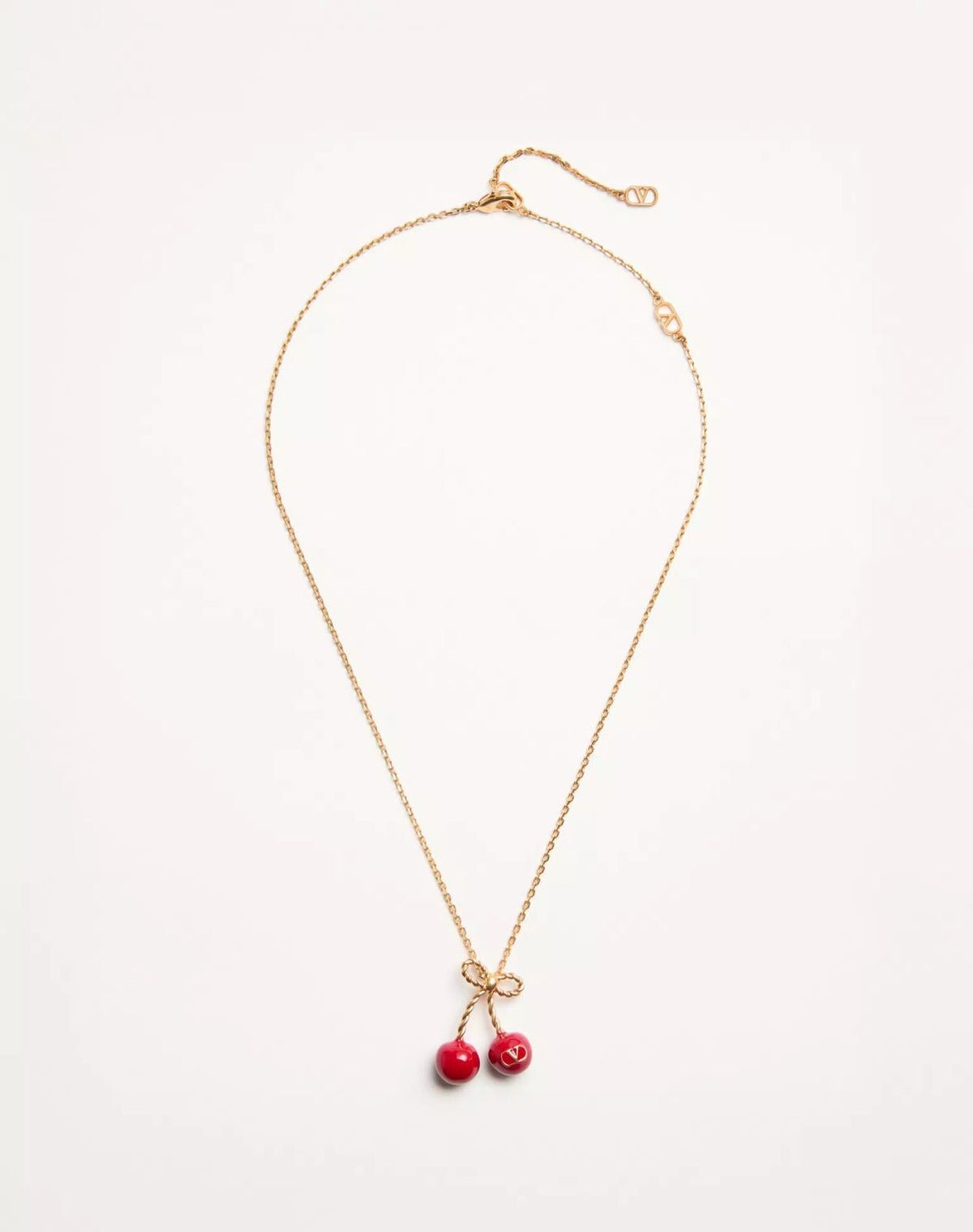 WhatsApp Image 2026-08-06 at 20.41.18 Valentino Garavani cherry-motif Neclace & Earrings - Image 1