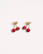 Valentino Garavani cherry-motif Neclace & Earrings - Image 4