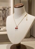 Valentino Garavani cherry-motif Neclace & Earrings - Image 3