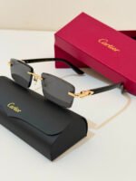 Cartier C Décor Rimless Rectangle Sunglasses - Image 2