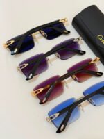Cartier C Décor Rimless Rectangle Sunglasses - Image 6