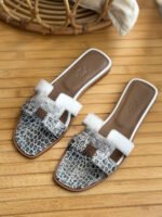 Hermès Blanc Crocodile Oran - Image 3