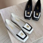 Chanel Lambskin Square-Toe