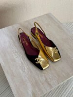 Chanel Two Tone Flats Slingback - Image 2