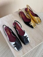 Chanel Two Tone Flats Slingback - Image 3