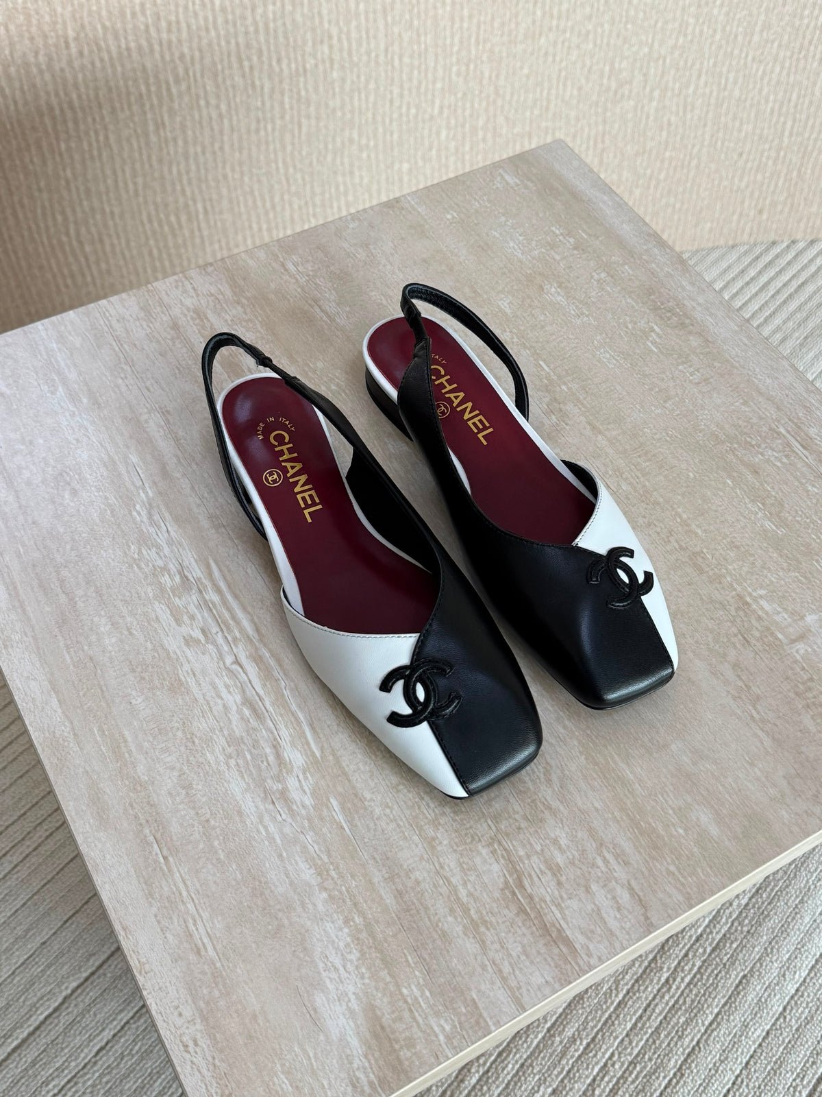 WhatsApp Image 2026-08-07 at 16.50.26 Chanel Two Tone Flats Slingback - Image 1