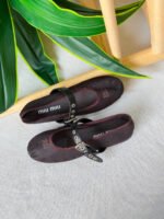 Miu Miu Mesh Fabric Ballerinas - Image 5