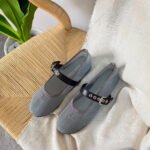 Miu Miu Mesh Fabric Ballerinas