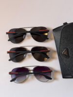 Prada Linea Rossa Men's Oval Sunglasses - Image 5