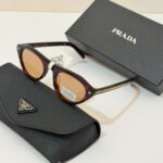 Prada Iconic Metal Plaque Sunglasses For Women