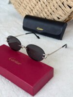 Cartier Eyeware Oval-Frame Sunglasses