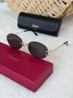 Cartier Eyeware Oval-Frame Sunglasses - Image 2