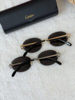 Cartier Eyeware Oval-Frame Sunglasses - Image 3