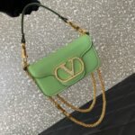 Valentino Garavani Locò small shoulder bag Vlogo detailed with Swarovski crystals - Image 2