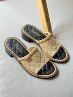 Chanel Interlocking CC Logo Slides - Image 4