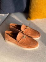 Prada Suede Leather Loafers - Image 2