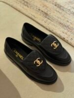 Chanel Pre-Loved Interlocking CC loafers