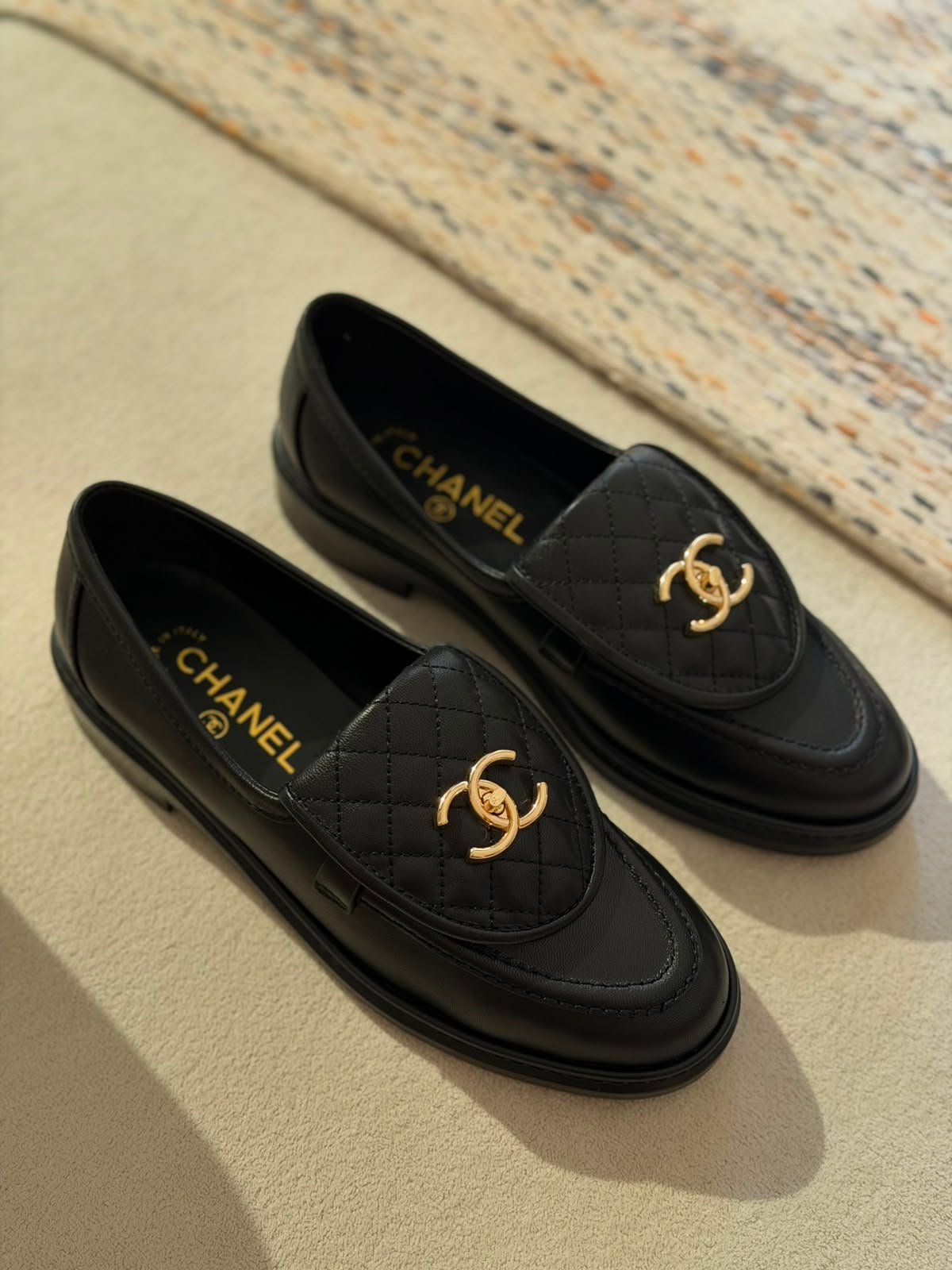 WhatsApp Image 2026-08-10 at 16.09.13 (2) Chanel Pre-Loved Interlocking CC loafers - Image 1