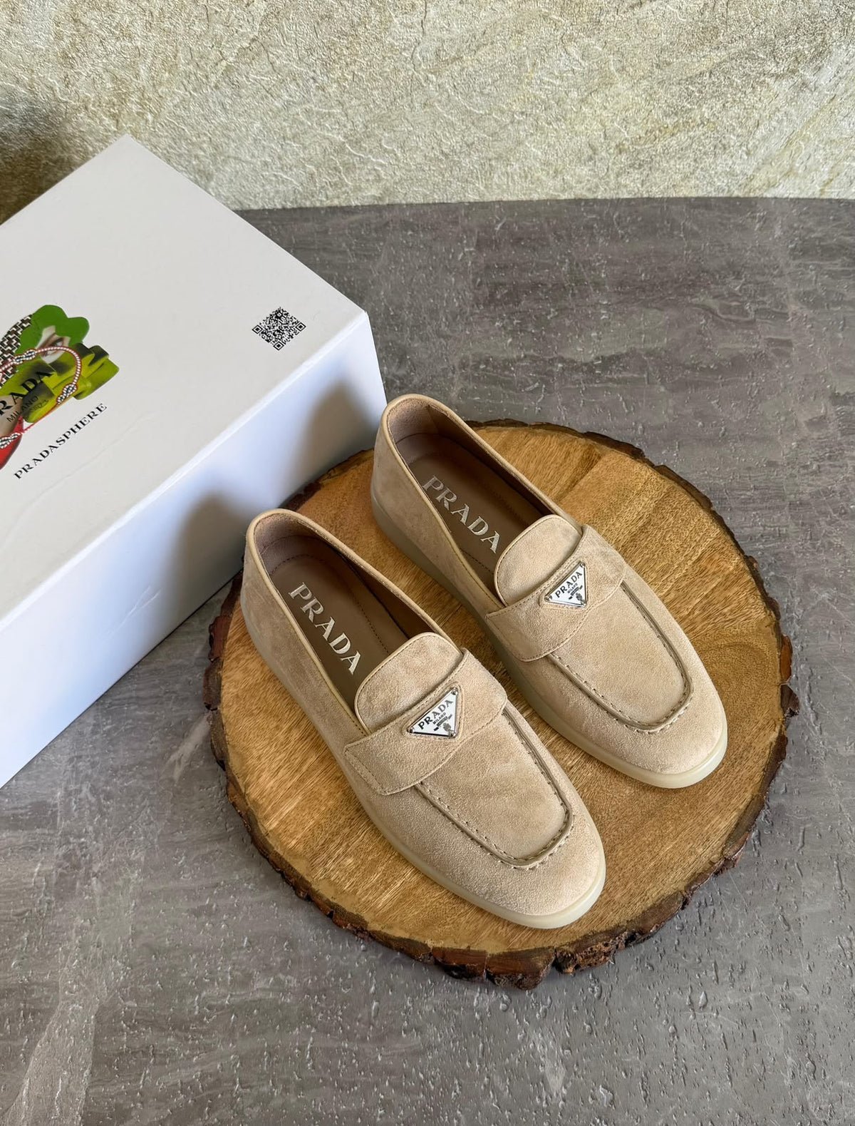 WhatsApp Image 2026-08-10 at 16.10.12 (1) Prada Suede Loafers - Image 1
