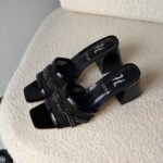 Gina Square-Toe Mesh Mules
