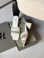 Gina Square-Toe Mesh Mules - Image 4
