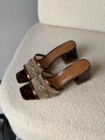 Gina Square-Toe Mesh Mules - Image 6