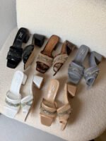 Gina Square-Toe Mesh Mules - Image 11