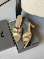 Gina Celine Mules in Chestnut Patent - Image 10