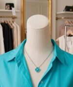 Van Cleef Malachite Vintage Alhambra Pendant Necklace - Image 7