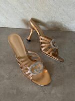 Gucci Crystal Interlocking G sandal - Image 2