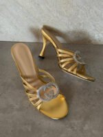 Gucci Crystal Interlocking G sandal - Image 2