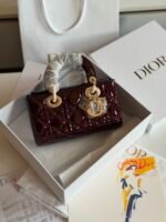 Chirstian Dior Lady D-joy handbags signature cannage stitching and D.I.O.R charms - Image 10