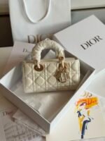 Chirstian Dior Lady D-joy handbags signature cannage stitching and D.I.O.R charms - Image 4